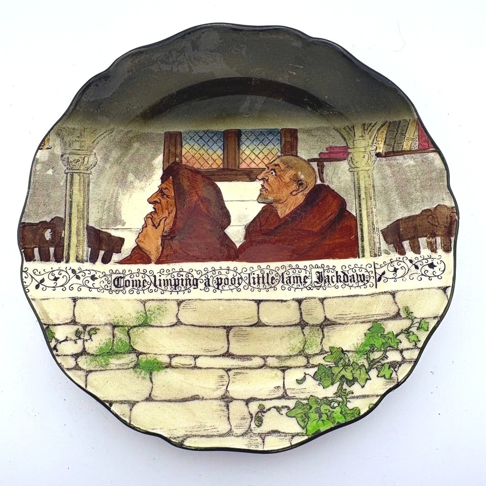 Royal Doulton Jackdaw of Rheims Plate D2532‎ Monks Medieval Series Ware England